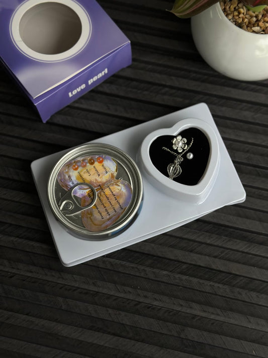 Romantic Love Pearl Pendant Necklace Gift Kit with Oyster Shell