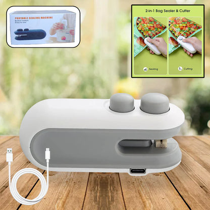 mini bag sealer 2 in 1 sealer & cutter heat sealer
